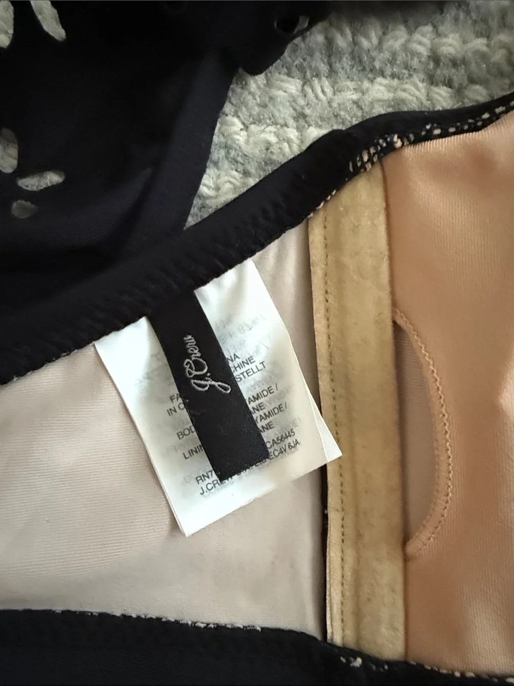 J.Crew Eyelet Bikini Top - Padded - Size M - EUC